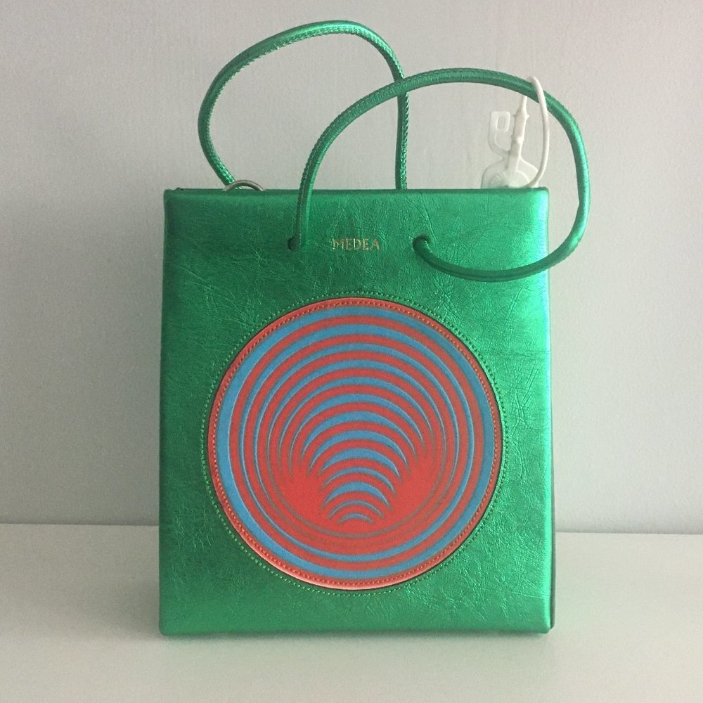 Green Medea x Kiko Kostadinov collaboration bag